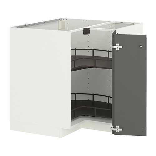 METOD, corner base cabinet with carousel