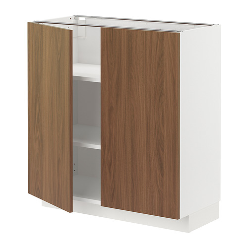 METOD base cabinet with shelves/2 doors