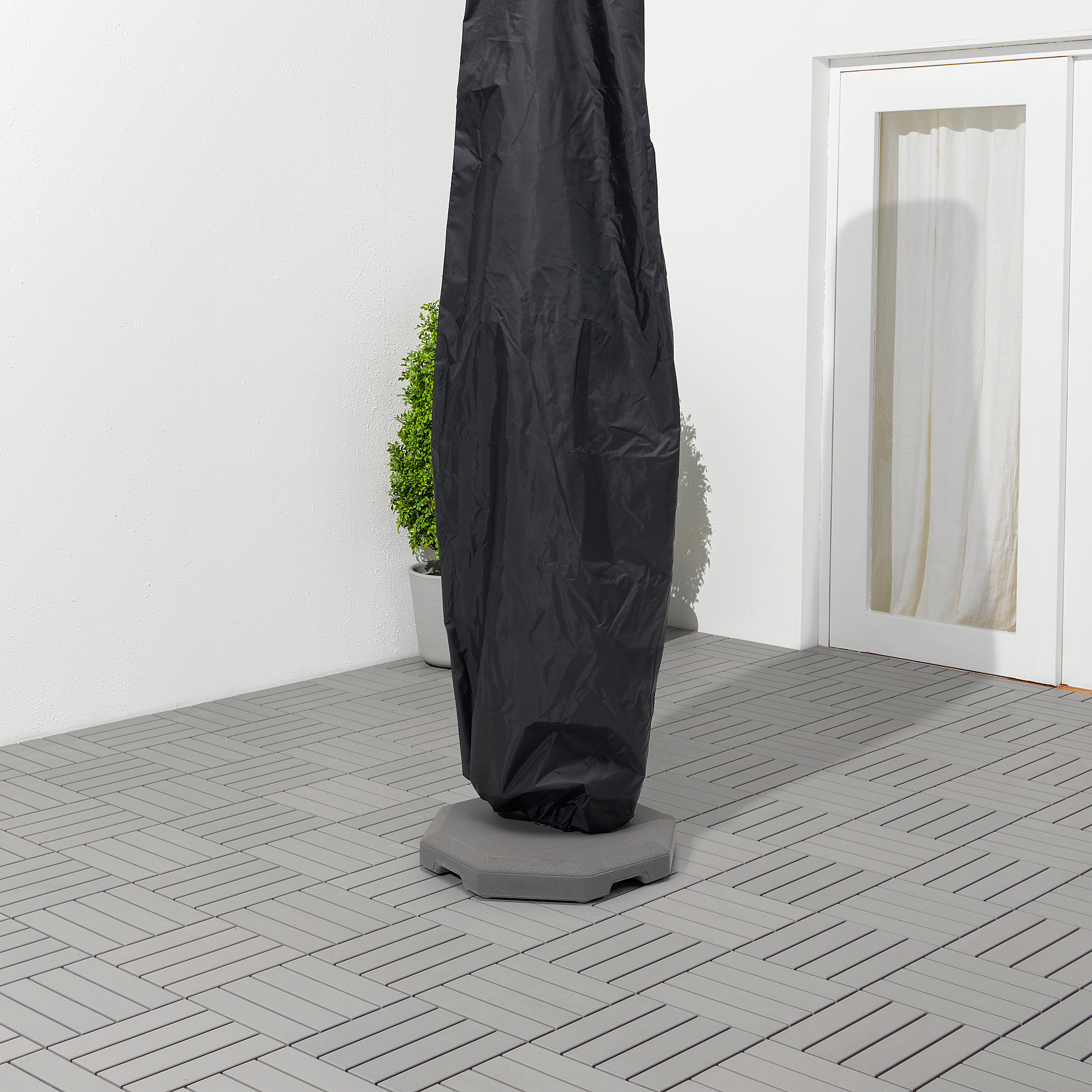 TOSTERÖ parasol cover black 220x65 cm IKEA Latvija