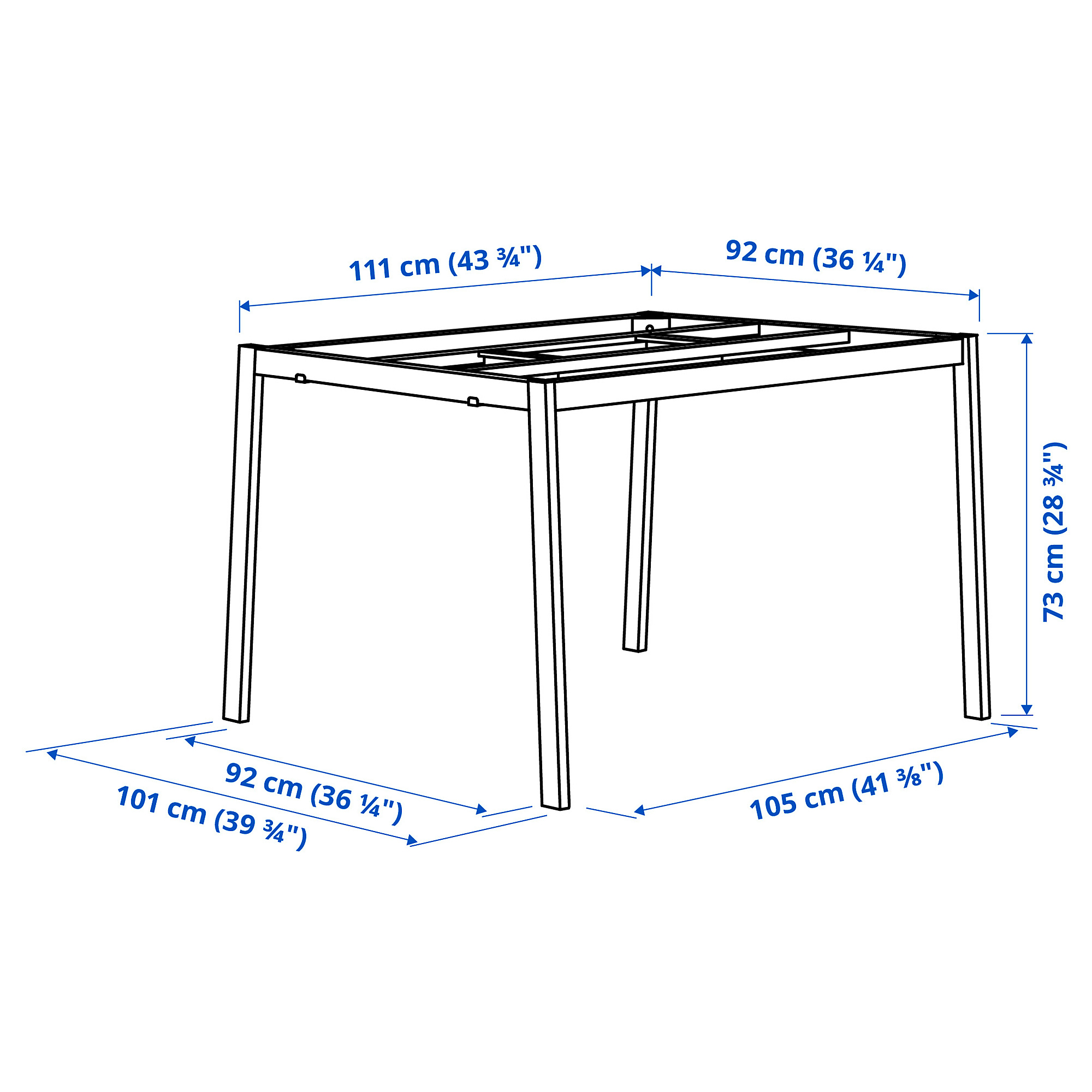 MITTZON underframe for conference table black 120x108x73 cm IKEA Latvija