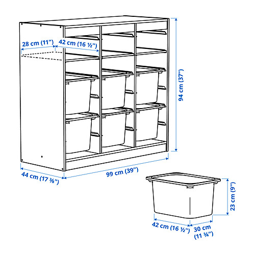 TROFAST storage combination