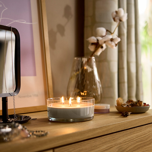 LOTSFÅGEL, kvap. žvakė stikl. ind., 3 dagč.