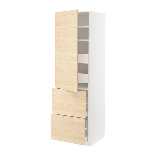 METOD/MAXIMERA hi cab w shlvs/4 drawers/dr/2 frnts