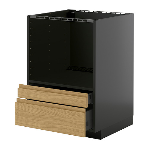 METOD/KNIVSHULT põr.kapp kombi mikro.ahjule, sahtl.