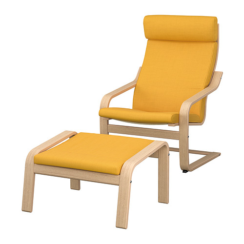 POÄNG armchair and footstool