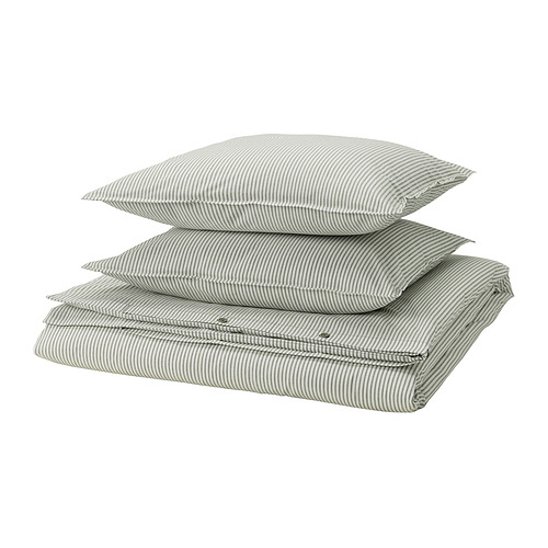 SOLFIBBLA duvet cover and 2 pillowcases