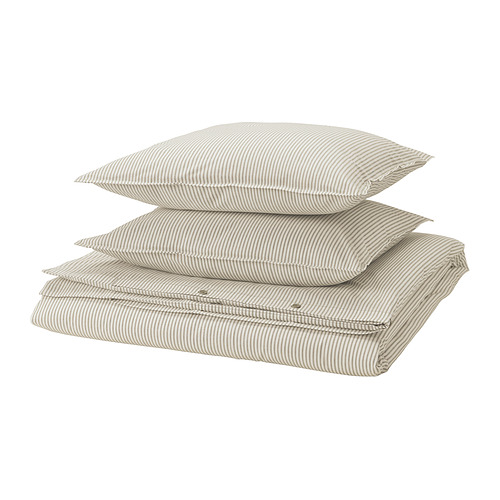 SOLFIBBLA duvet cover and 2 pillowcases