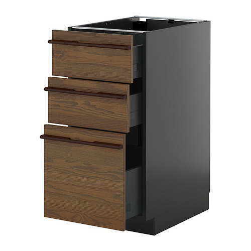 METOD/KNIVSHULT 3 sahtliga põrandakapp