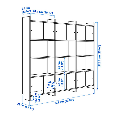 LÅDMAKARE комбинация для хран с раздв дверц