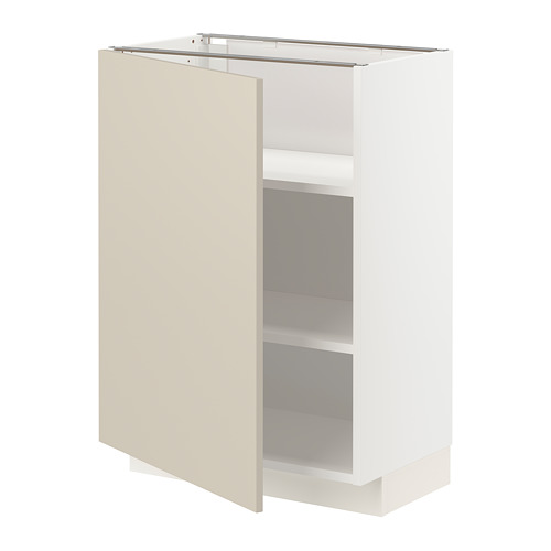 METOD, base cabinet with shelves