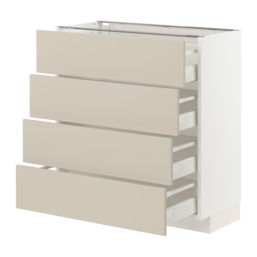 METOD/MAXIMERA, base cab 4 frnts/4 drawers