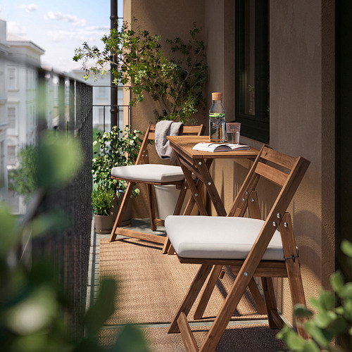 NÄMMARÖ, table and 2 folding chairs, outdoor
