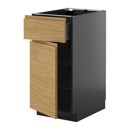 METOD/KNIVSHULT põrandakapp sahtli/uksega