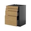 METOD/KNIVSHULT base cab 4 frnts/4 drawers