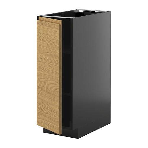 METOD, base cabinet with shelves