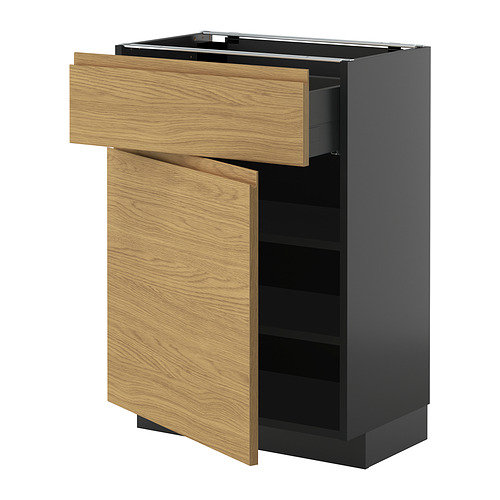 METOD/KNIVSHULT põrandakapp sahtli/uksega