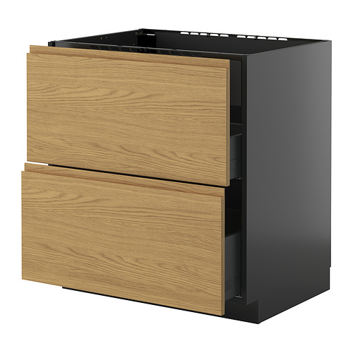 METOD/KNIVSHULT sahtliga põr-kapp pliidile/õhupuh.