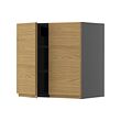 METOD wall cabinet with shelves/2 doors
