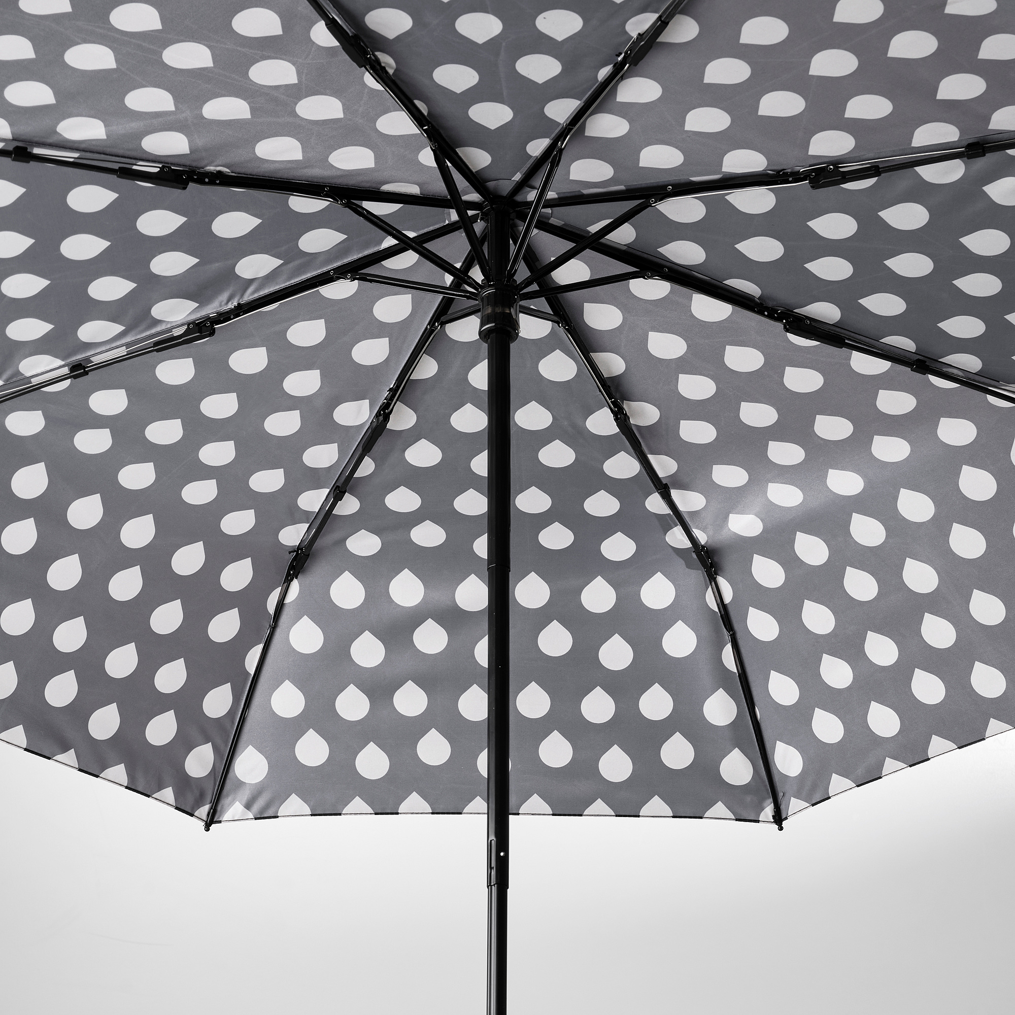 KNALLA umbrella black/beige drop IKEA Latvija