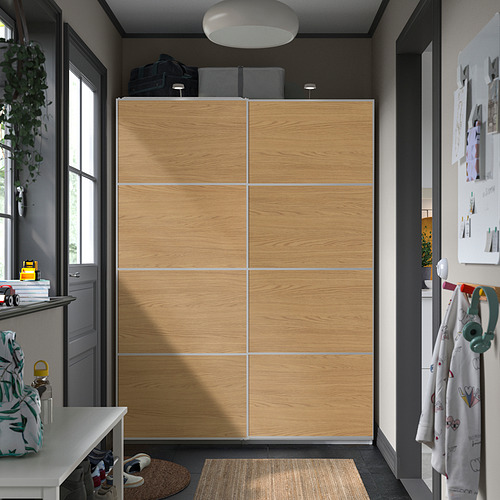 PAX/MEHAMN, wardrobe with sliding doors
