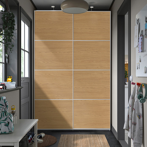 PAX/MEHAMN, wardrobe with sliding doors