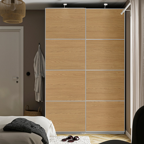 PAX/MEHAMN, wardrobe with sliding doors