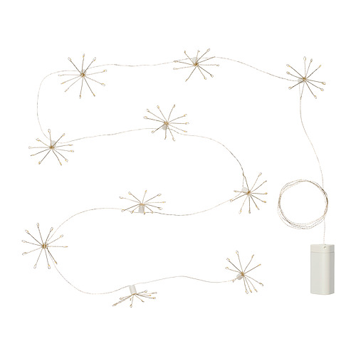 STRÅLA, LED lighting chain with 10 lights