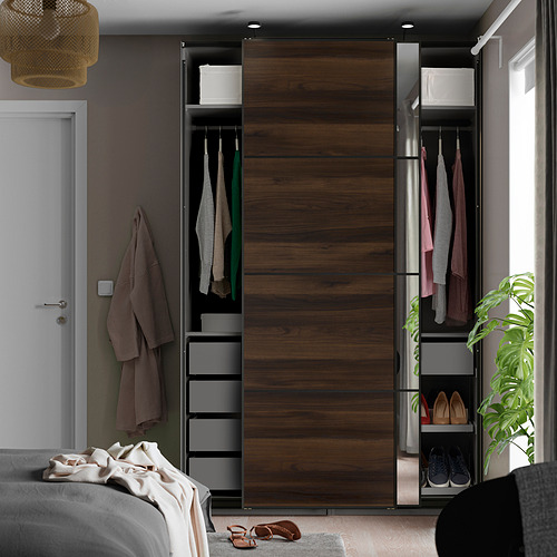 PAX/MEHAMN/AULI, wardrobe with sliding doors