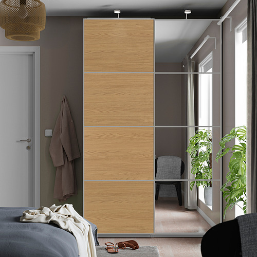 PAX/MEHAMN/AULI, wardrobe with sliding doors