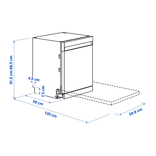 SÖDERBODA built-in dishwasher