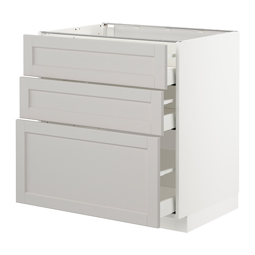 METOD/MAXIMERA base cabinet with 3 drawers