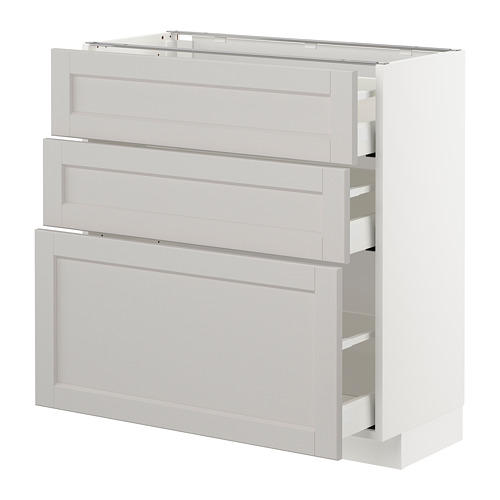 METOD/MAXIMERA base cabinet with 3 drawers