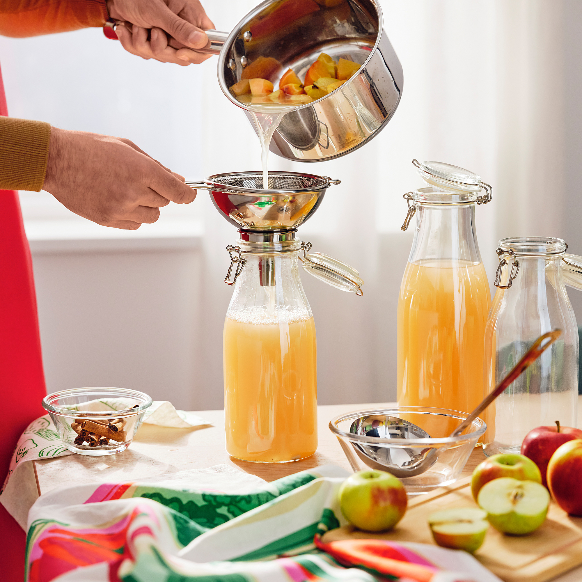 TABBERAS strainer/funnel set of 3 stainless steel IKEA Lietuva