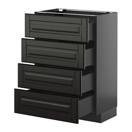 METOD/KNIVSHULT, põrandakapp, 4 esipaneeli/4 sahtl.