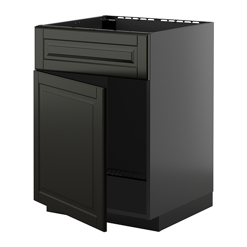 METOD, base cabinet f sink w door/front