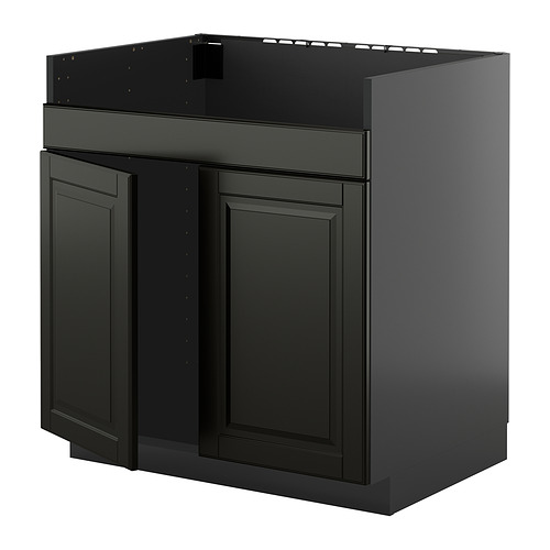 METOD, base cab f HAVSEN double bowl sink