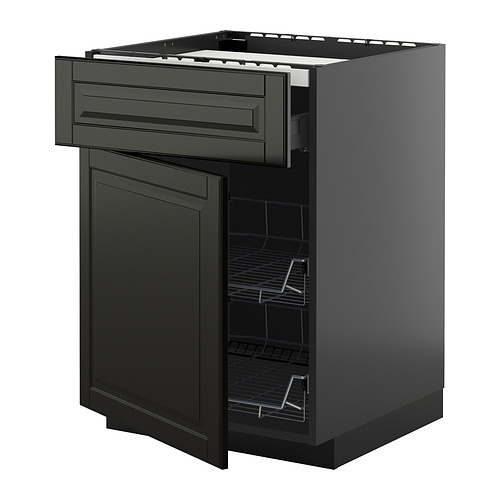 METOD/KNIVSHULT, шкаф д/варочной панели/ящик/2пр крз