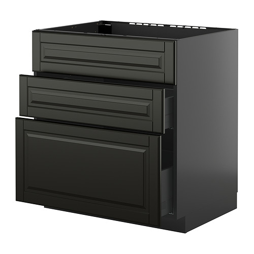 METOD/KNIVSHULT sahtliga põr-kapp pliidile/õhupuh.