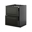 METOD/KNIVSHULT base cab f hob/2 fronts/2 drawers