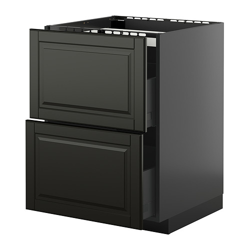 METOD/KNIVSHULT, base cab f hob/2 fronts/2 drawers
