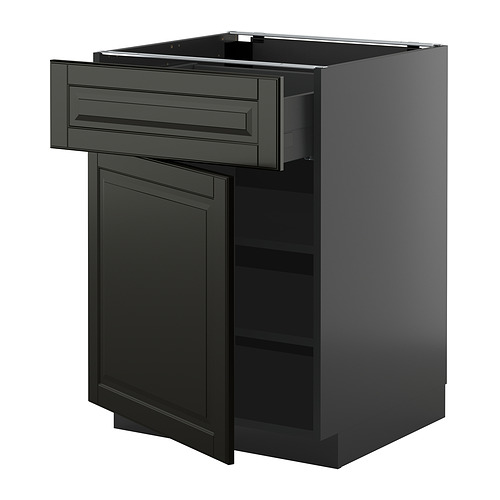 METOD/KNIVSHULT põrandakapp sahtli/uksega