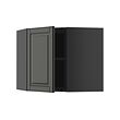 METOD corner wall cabinet with shelves