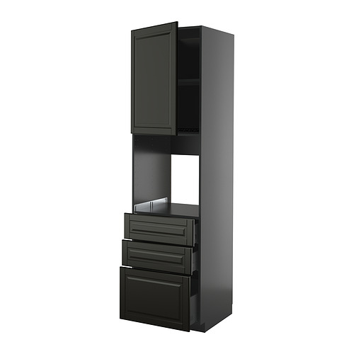 METOD/KNIVSHULT, a. orkaitės spintelė, 3 stalčiai