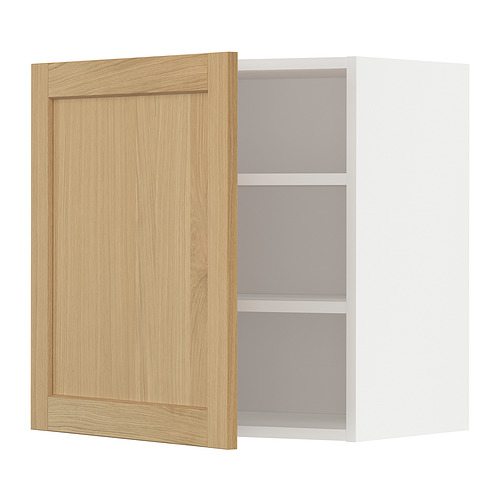 METOD wall cabinet with shelves