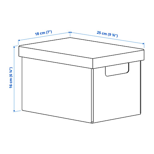 FJÄDERHARV storage box with lid