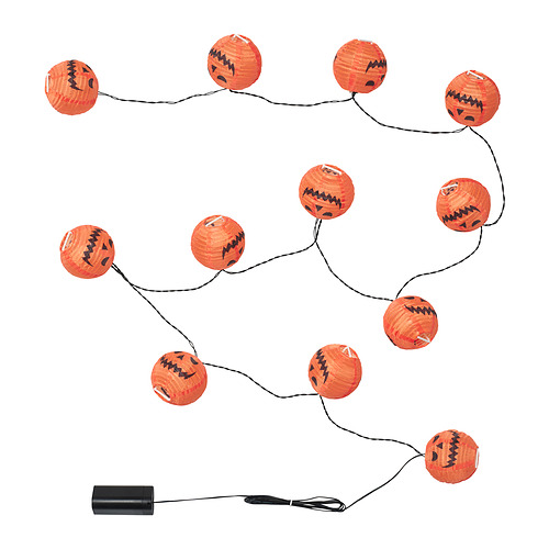 KUSTFYR, LED lighting chain with 12 lights