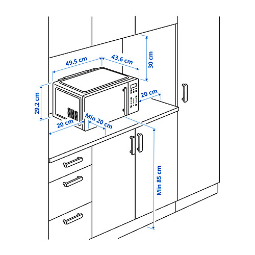 GÅTEBO microwave oven