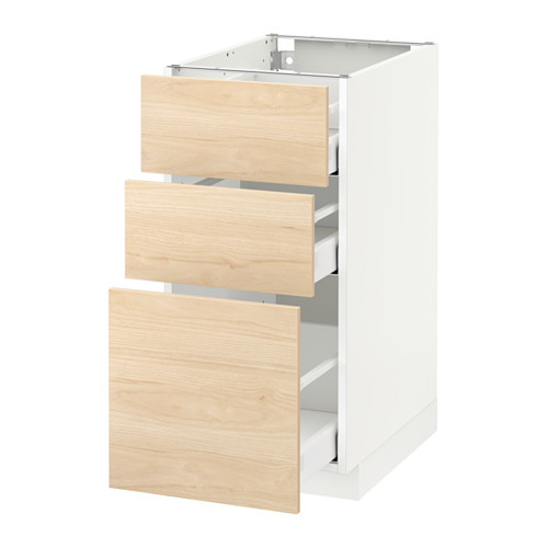 METOD/MAXIMERA base cabinet with 3 drawers