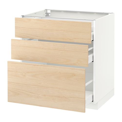 METOD/MAXIMERA base cabinet with 3 drawers