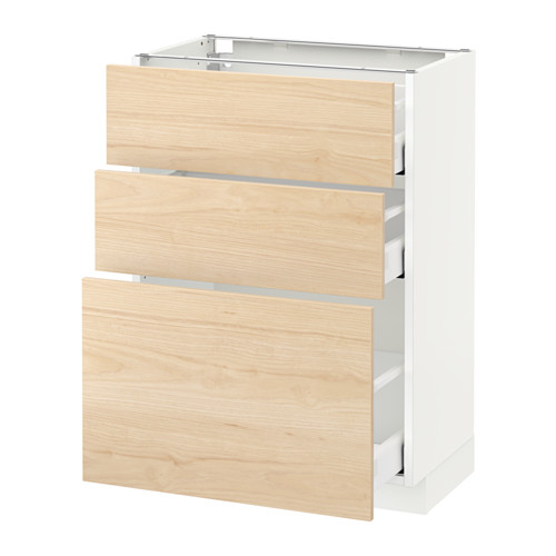 METOD/MAXIMERA base cabinet with 3 drawers